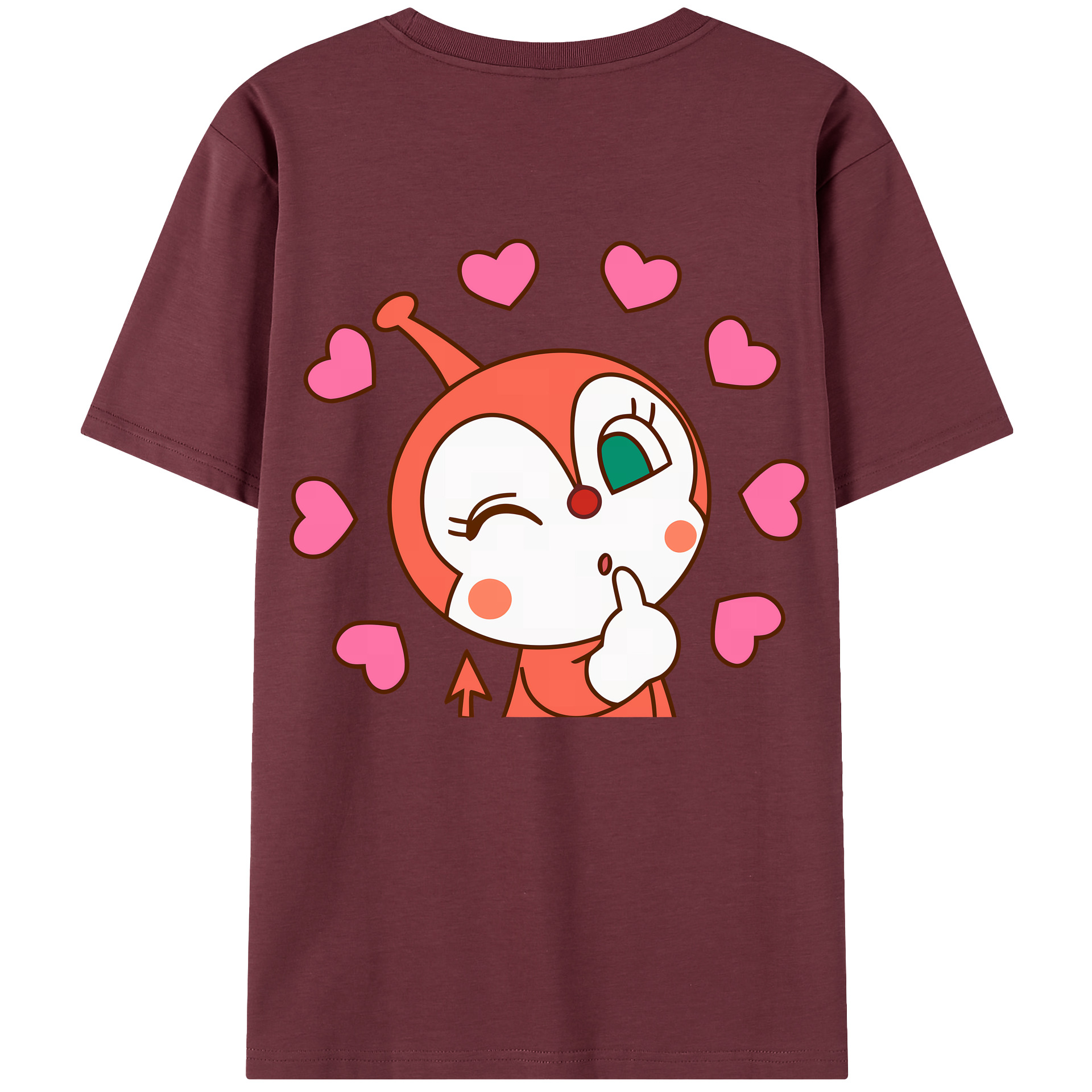 （画像用） アンパンマン Anpanman 綿100％半袖Tシャツ（背面プリント）